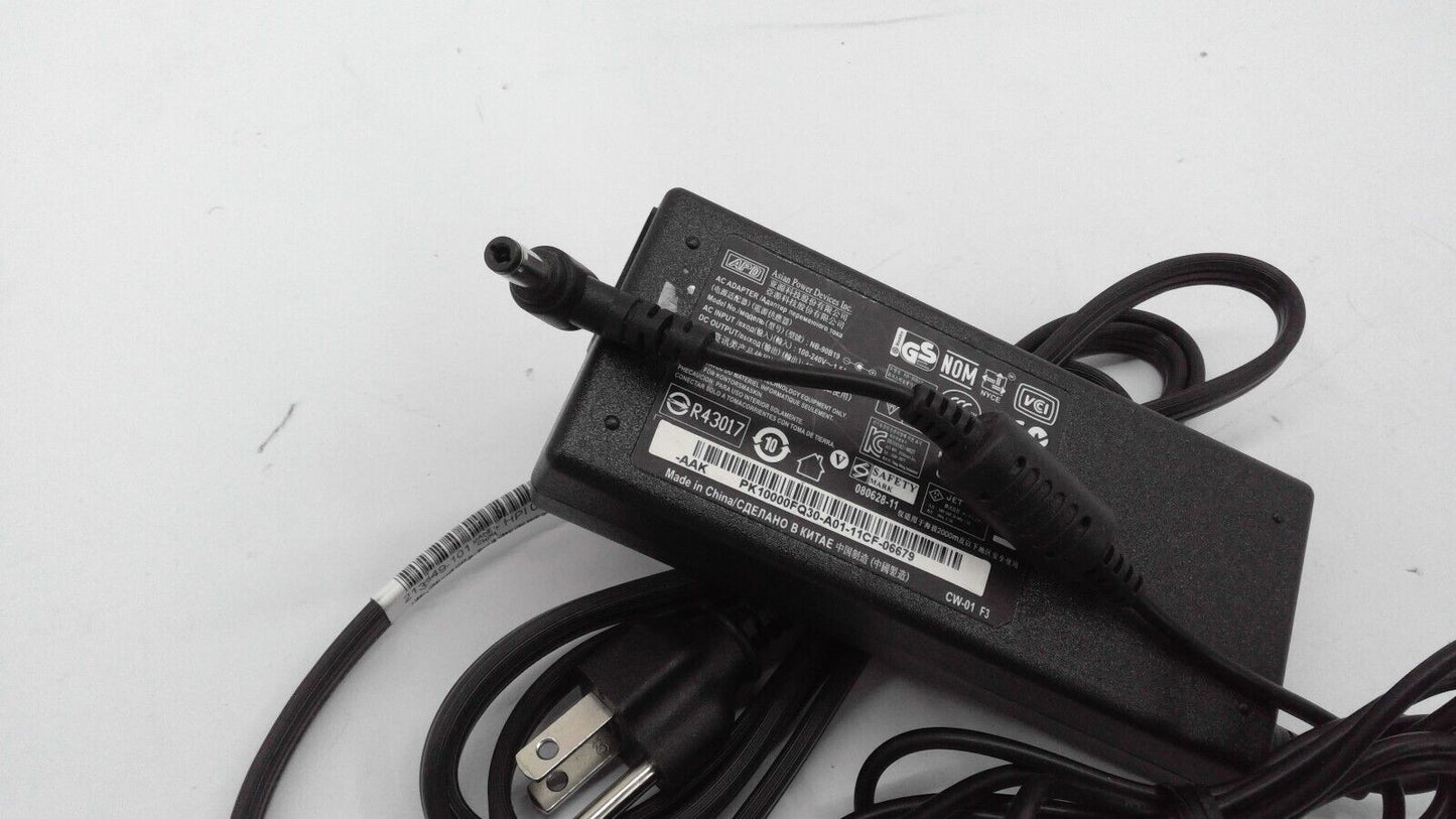 Original APD NB-90B19  AC Adapter 19V 4.74A Power Supply 90W w/Cord