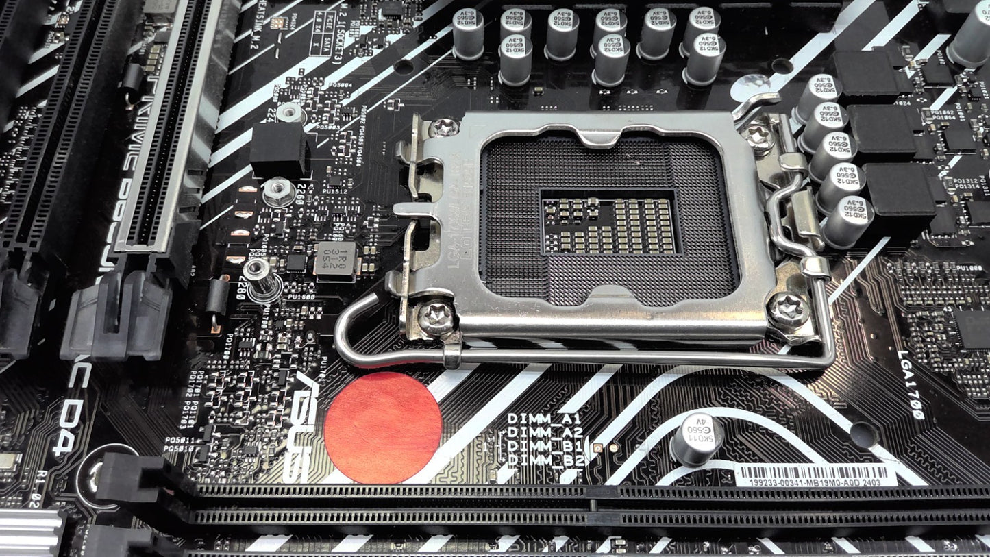 Lot of 2 *For Parts* ASUS PRIME B660M-A AC D4 LGA- 1700 Motherboard No WIFI