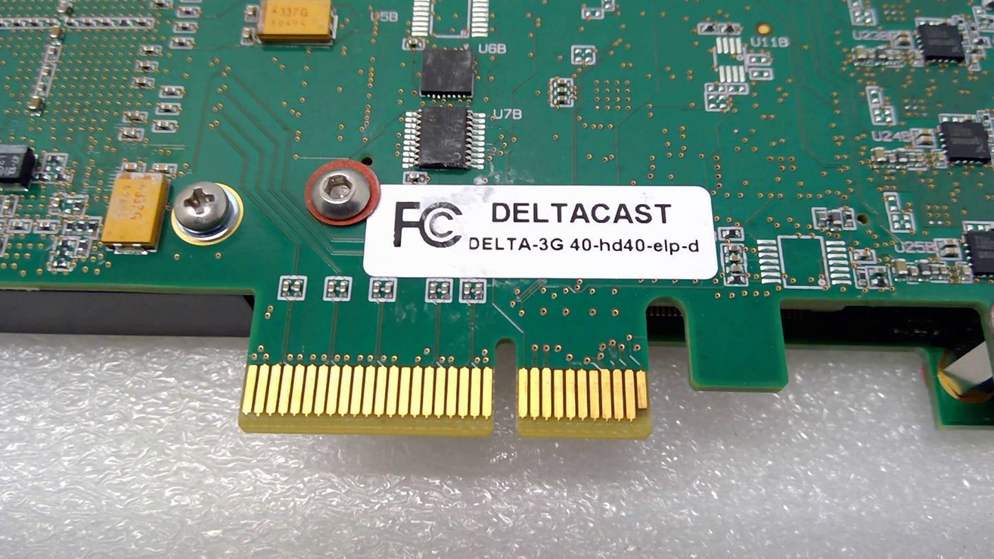 DELTA DELTA-3G 40-HD40-ELP-D 8-channel 3G-SDI HD Video Capture Ingest Deltacast