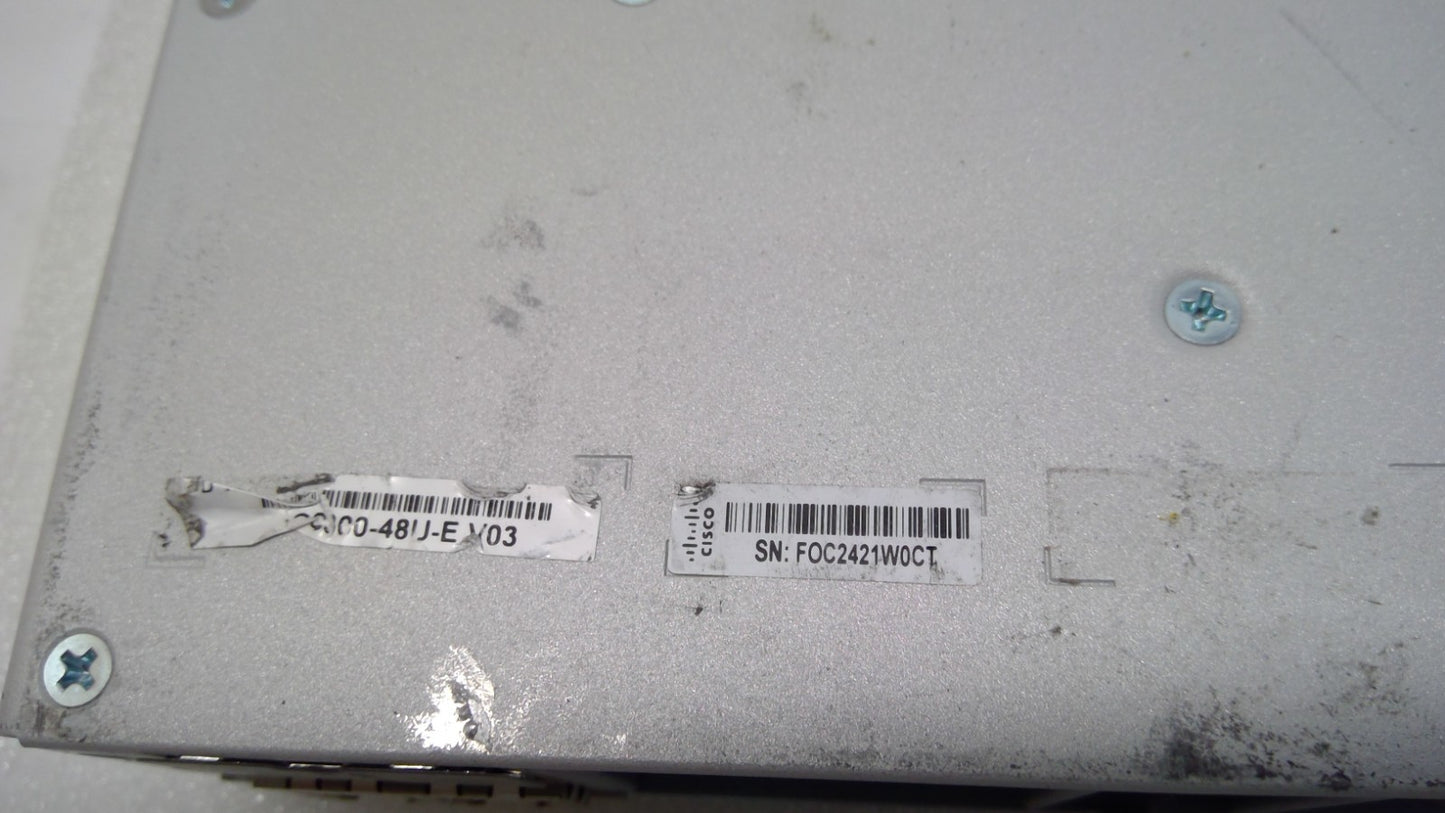 Cisco *C9300-48U-E* Catalyst 9300 48-Port UPOE Switch W/MODULE  *NO PSU NO FANS*