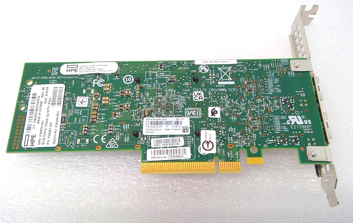 HPE P26874-001 Broadcom BCM57412 Ethernet 10Gb 2-port SFP+ Adapter P26261-001