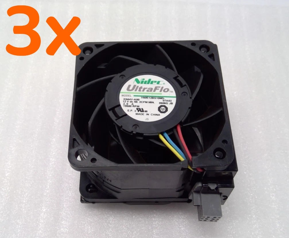 LOT OF 3 Dell 4VXP3 PowerEdge R740 R740xd High Performance Cooling 04VXP3 Fans