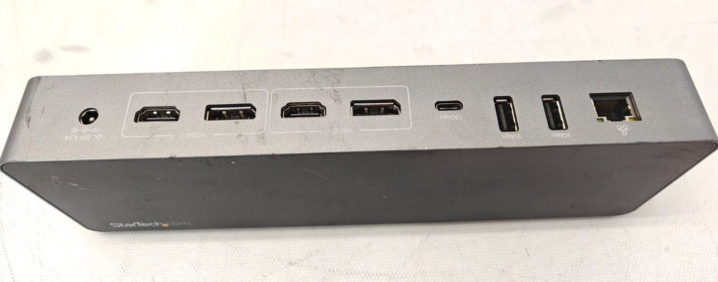 StarTech TB3CDK2DH Thunderbolt 3 Dock USB-C Host Compatibility Dual 4K