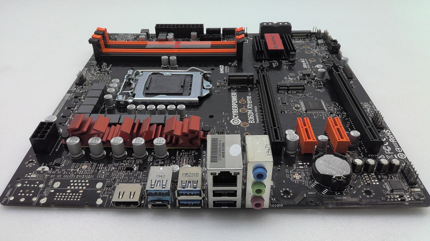 ASRock CyberpowerPC B360M Xtreme LGA1151 Intel Micro ATX Motherboard*Read*
