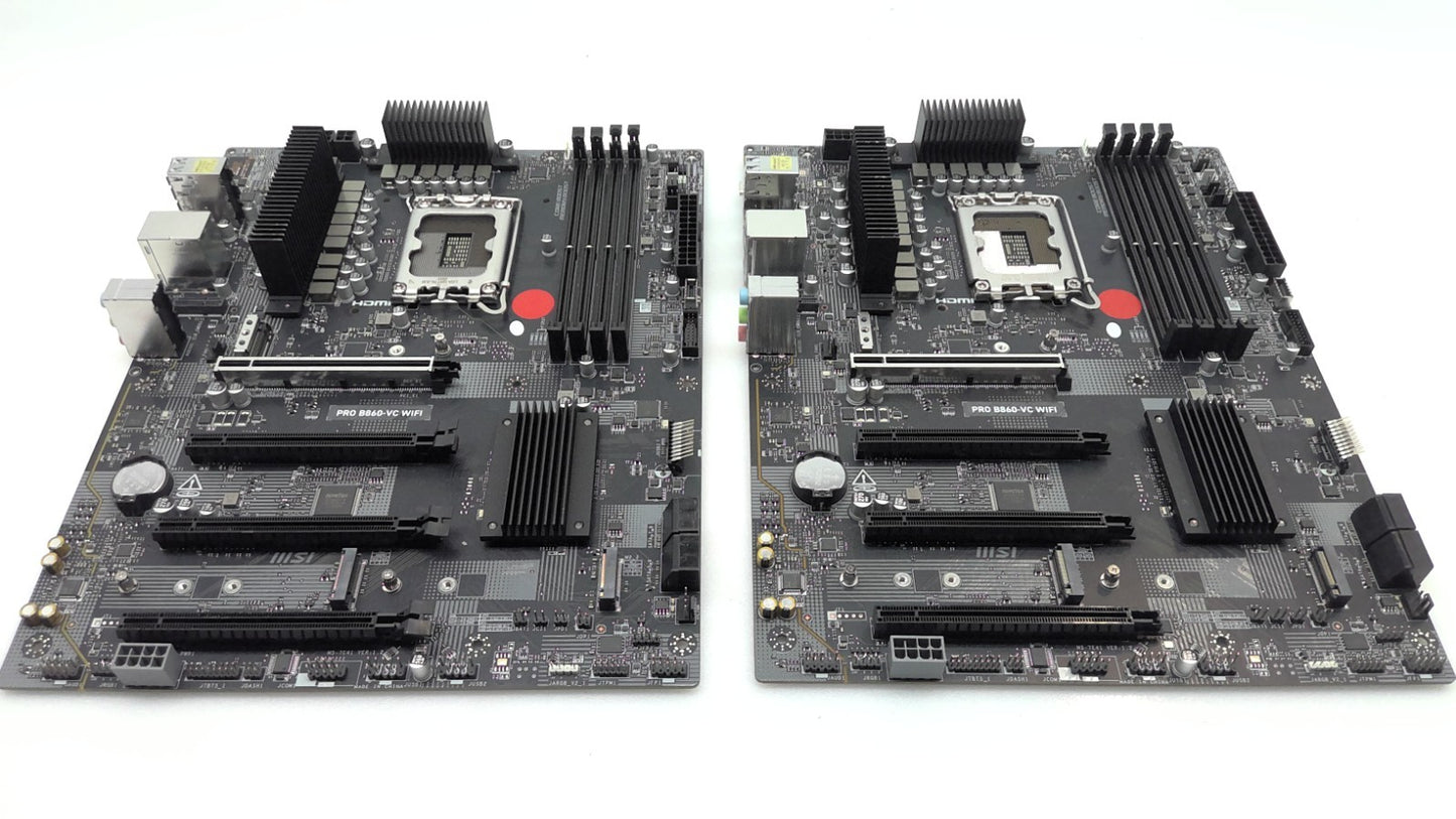 Lot of 2 *For Parts*msi PRO B860-VC WIFI LGA- 1851 ATX Motherboard No WIFI