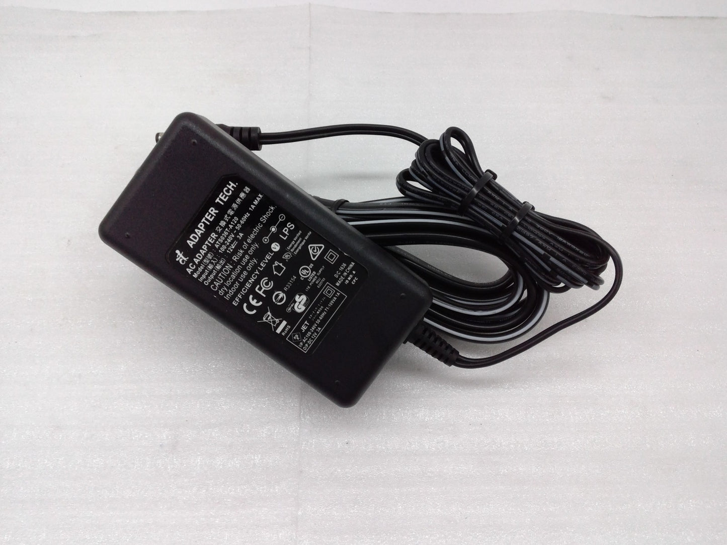 ADAPTER TECH ATS036T-A120 Power Supply 12V 3A 30W AC Adapter