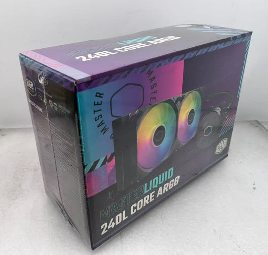 Cooler Master MasterLiquid 240L Core ARGB 240 AIO Cooler Brand New
