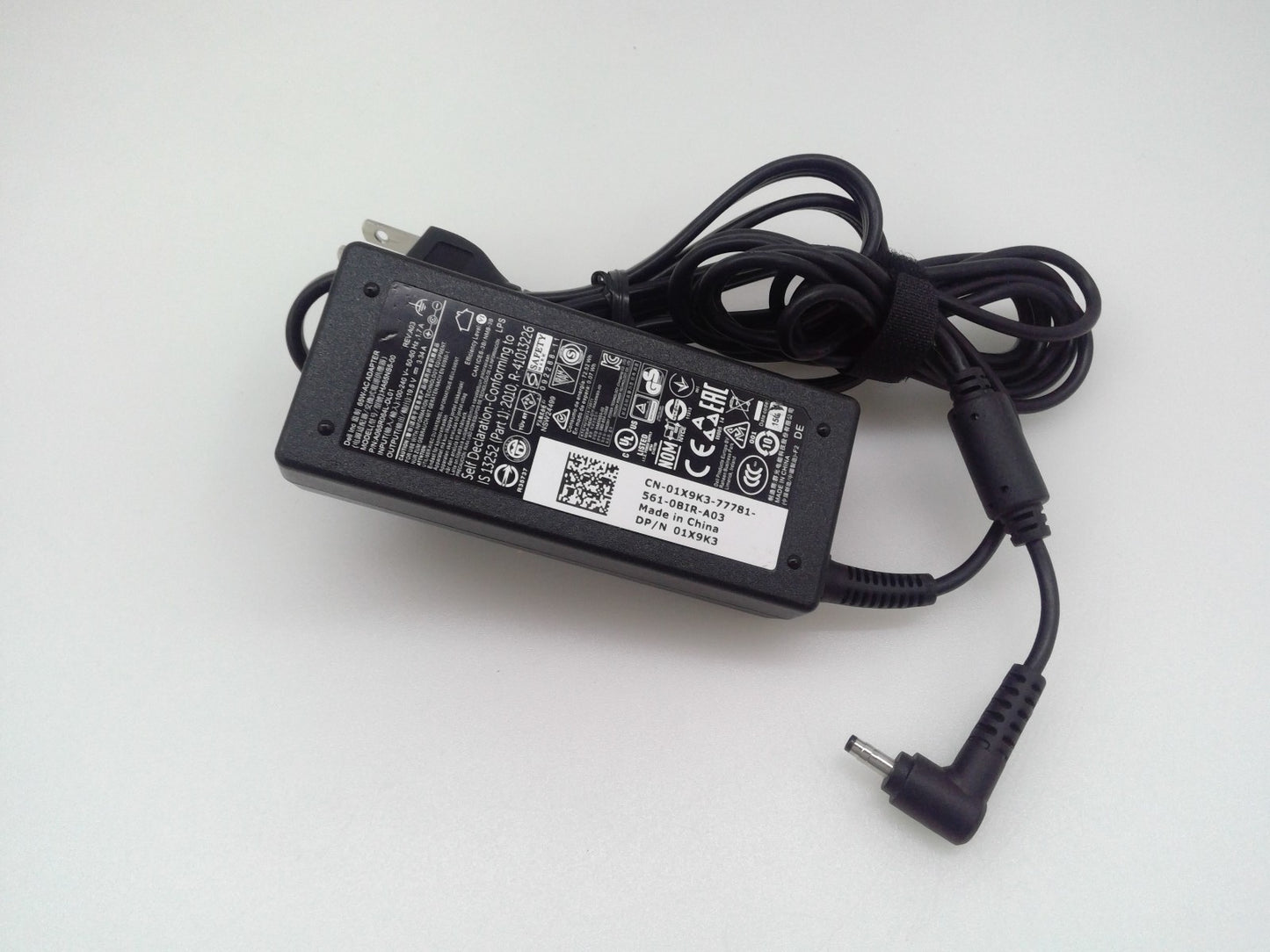 Genuine Dell Laptop Charger AC Adapter 19.5V 3.34A 65W 4.0mm Tip 01XPK3 1X9K3