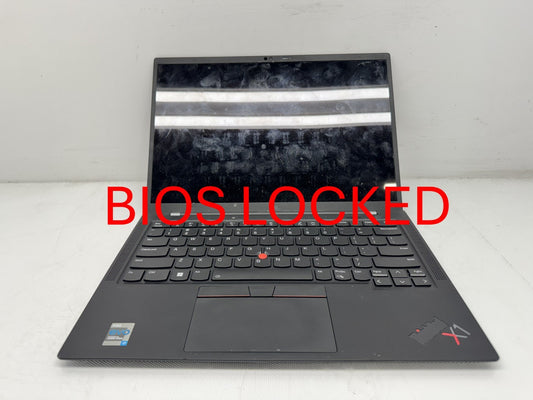 Lenovo ThinkPad X1 Carbon Gen 9 i7-1165G7@2.8GHz 16G RAM No SSD Locked*Read*