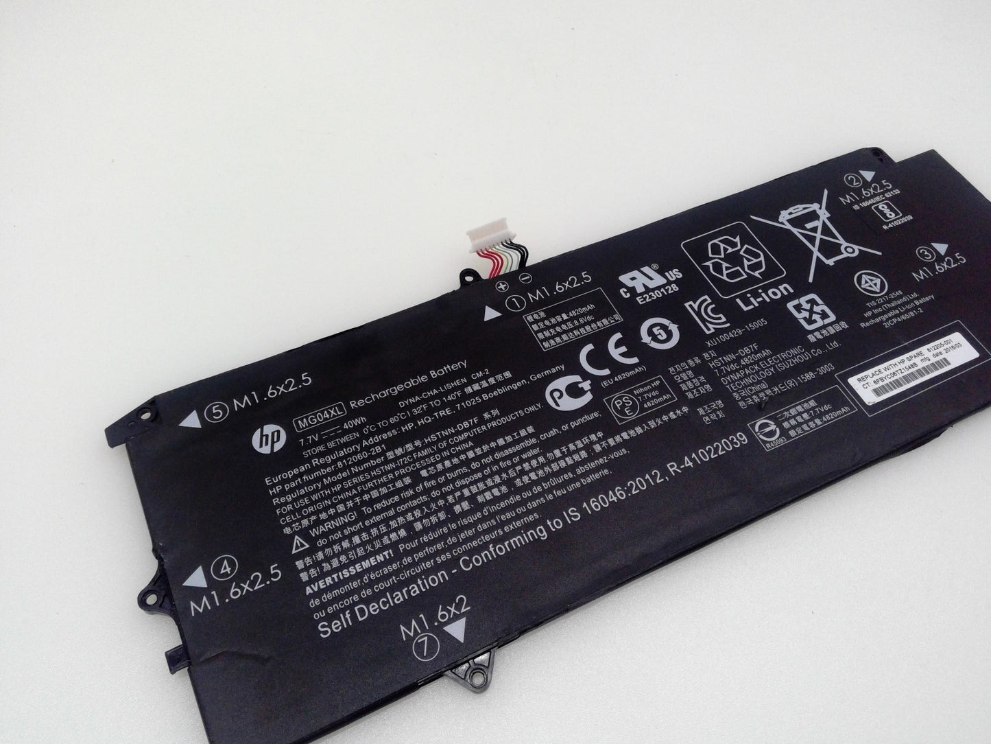 OEM HP MG04XL 812205-001 Battery 40Wh for HP Elite X2 1012 G1 Series HSTNN-DB7F