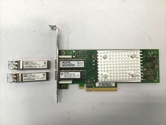 HPE HP 853011-001 QLE2692-HP 16GB SN1100Q Dual Port Full Height w/ (2) 16GB SFP
