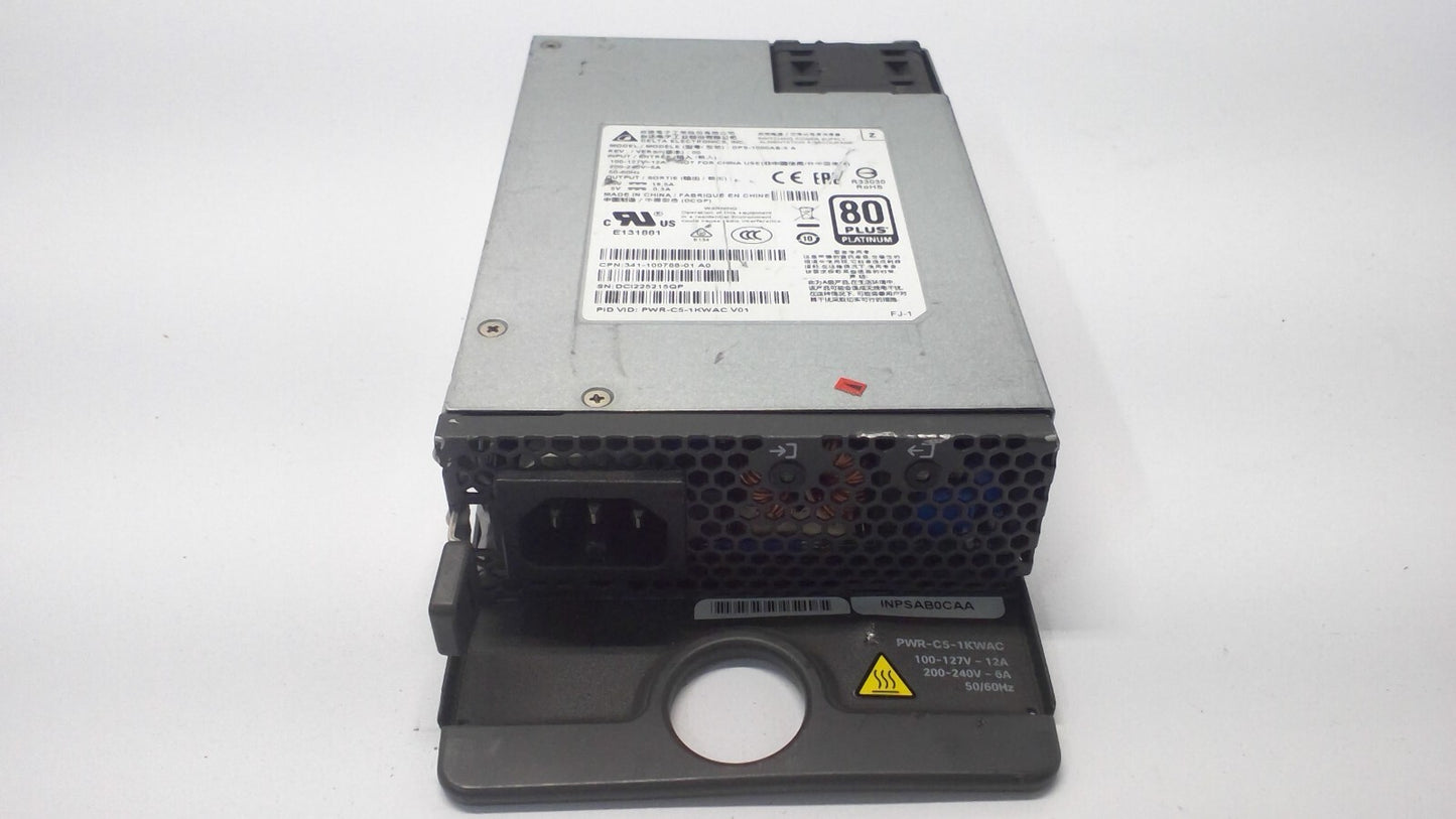 Cisco PWR-C5-1KWAC V01 80 Plus Platinum Switch Power Supply Catalyst 9200