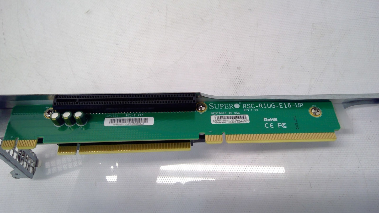 SuperMicro 1U RSC-R1UG-E16-UP /RSC-R1U-E16R CIe x16 Left&Right Side Riser Card