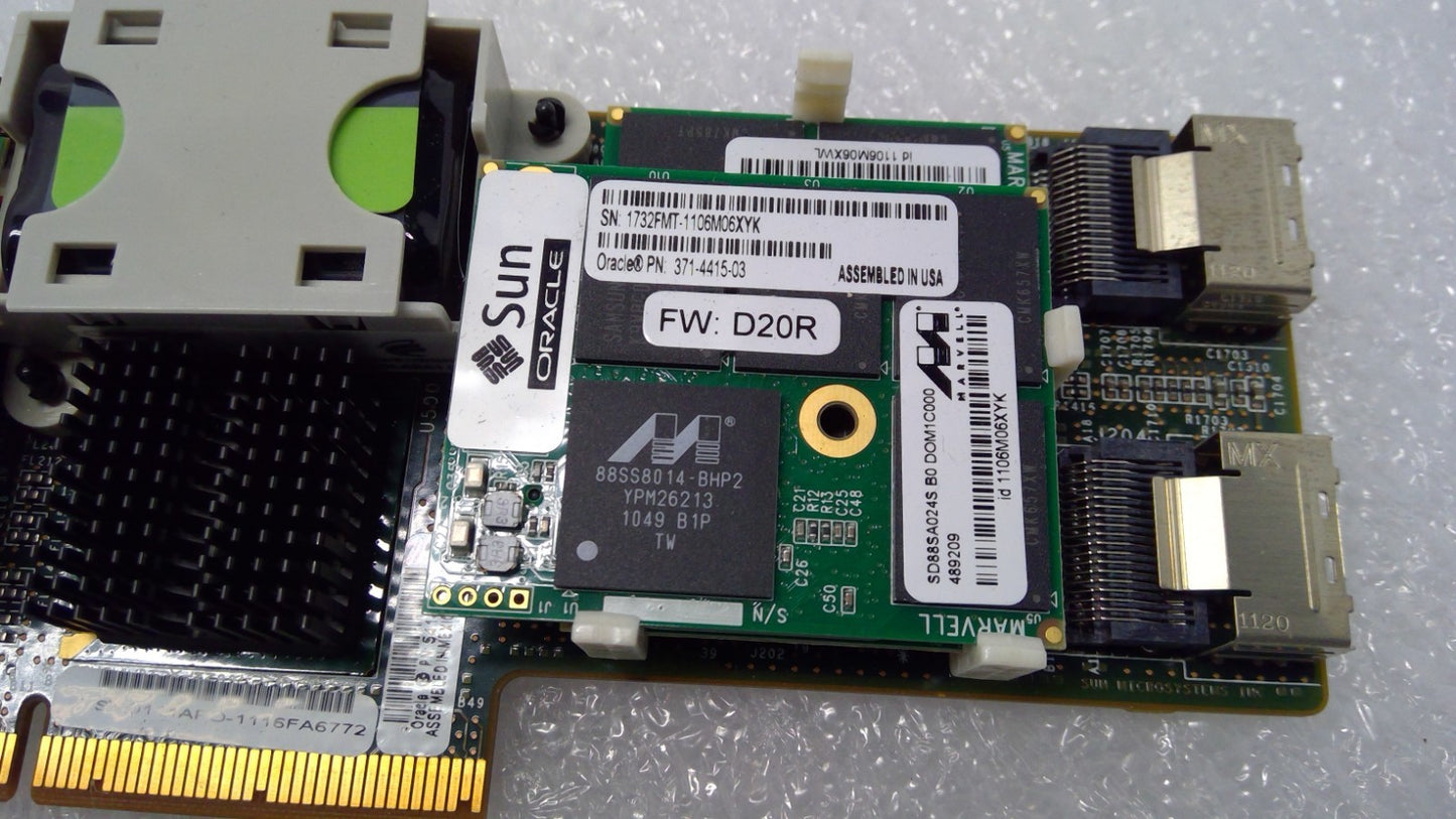 Sun Oracle 541-3731-08 SAS HBA PCI-E Flash Accelerator F20 96GB