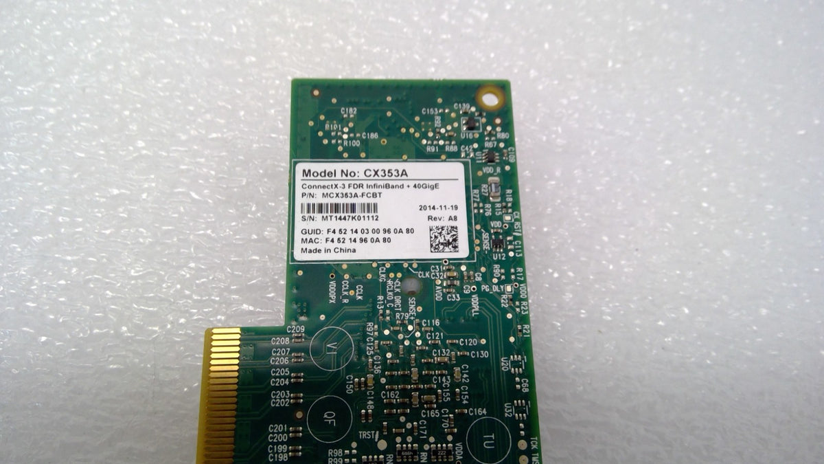 Dell Mellanox MCX353A-FCBT CONNECTX-3 VPI 40GbE 56Gb/s FDR 1Port InfiniBand Card