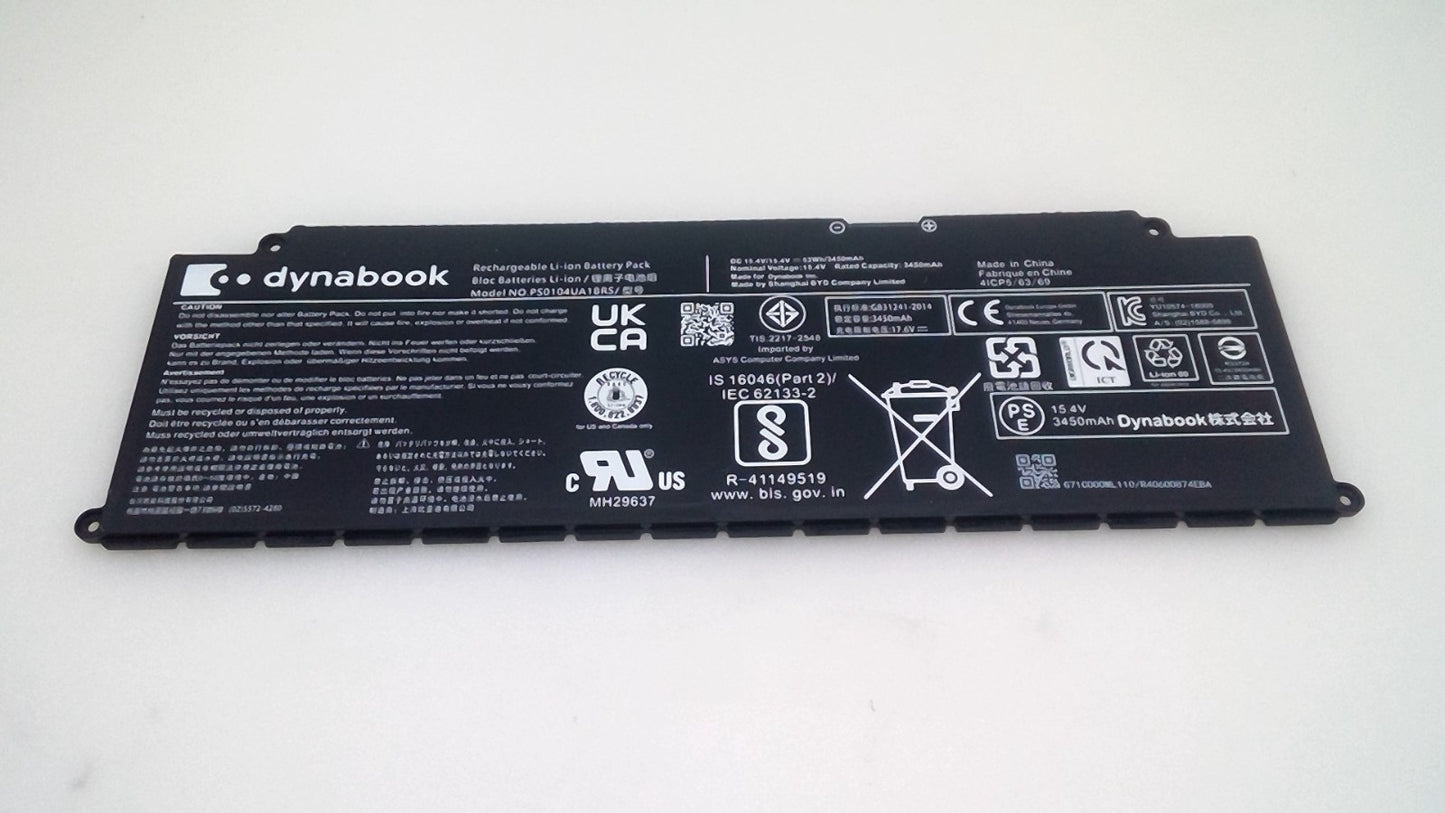 Genuine PS0104UA1BRS Battery for Dynabook U30 Tecra A40-J-12E,Portege X40-K