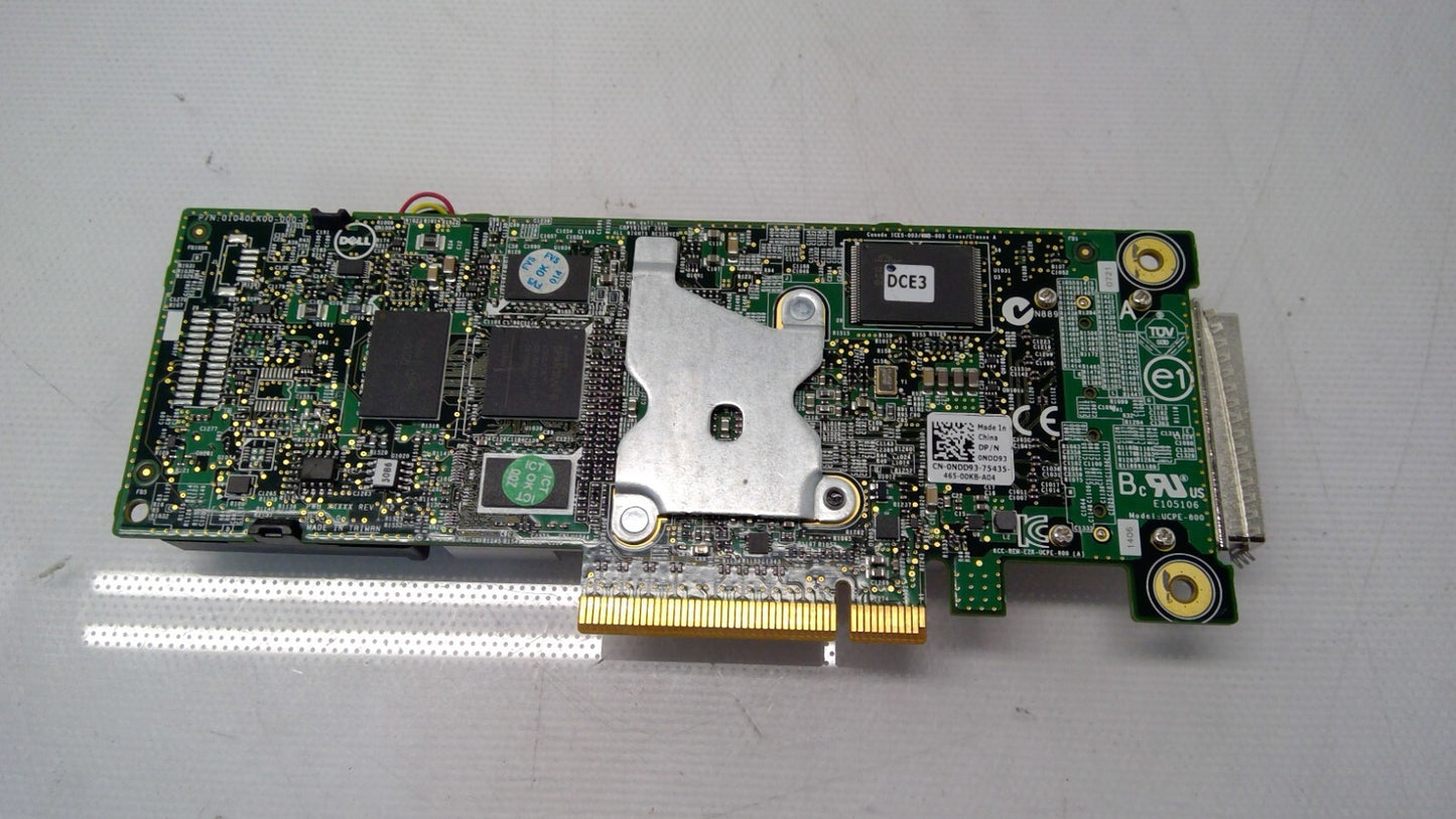 Dell 0NDD93 Perc H810 1GB SAS 6GB/s RAID Controller Adapter PCI-E No Bracket