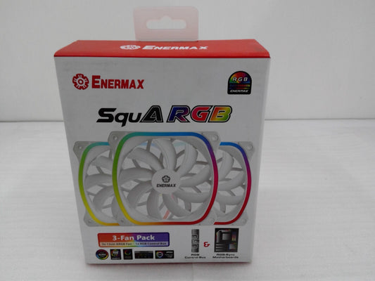 Enermax SquA RGB White 3X-Fan Pack  UCSQARGB12P-W-BP3