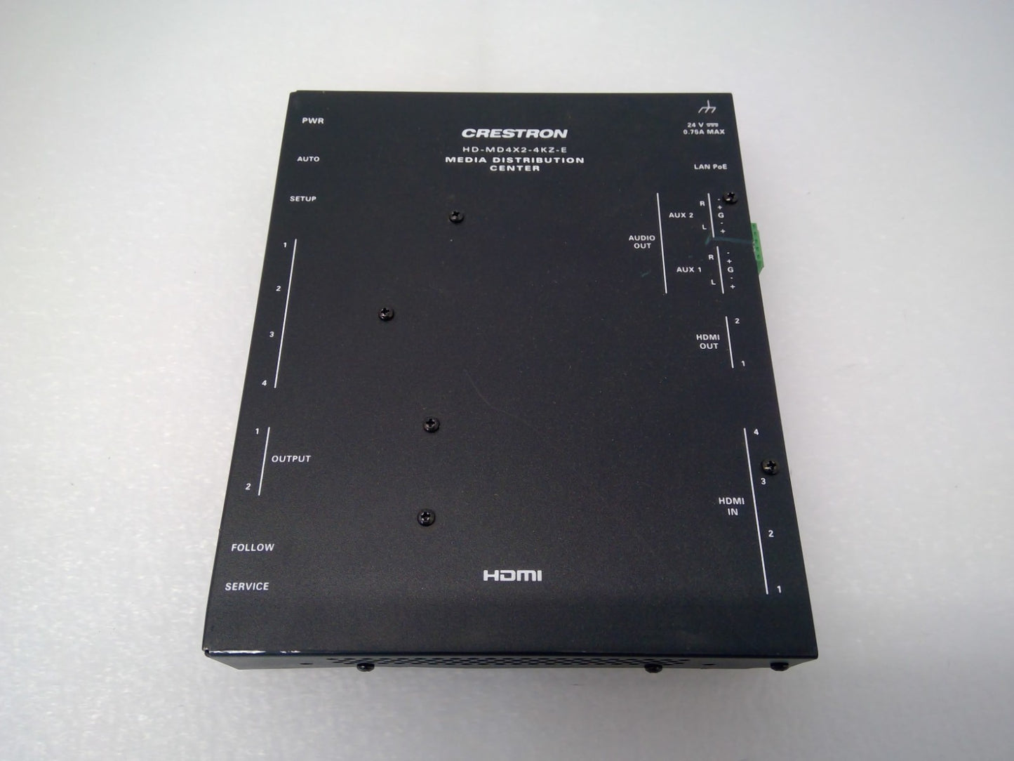 Crestron HD-MD4X2-4KZ-E 4X1 4K60 4:4:4 HDR AV Switcher M201946001 - NO AC