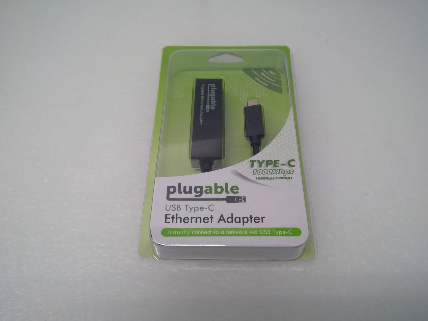 NEW Plugable USBC-E1000 USB C Ethernet Adapter, Fast and Reliable Gigabit