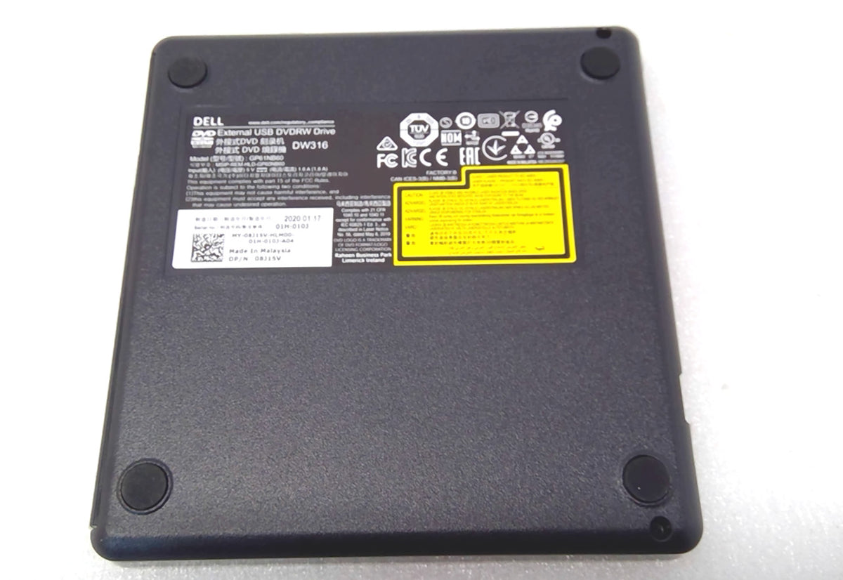 Dell USB Slim DVD Drive External DVD+/-RW Optical drive DW316
