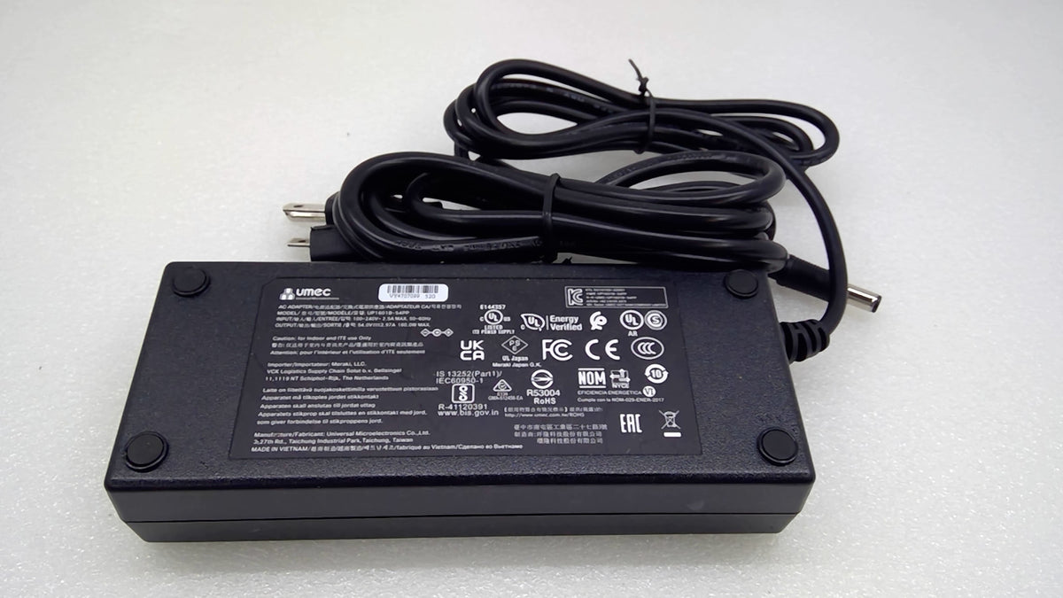 Genuine UMEC UP1601B-54PP 54V 2.97A 160W AC Power Adapter For Cisco Switch OEM