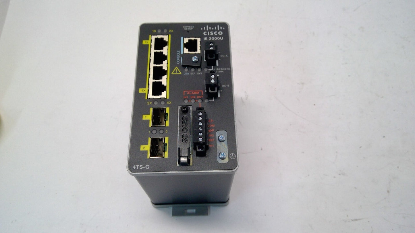 Cisco IE 2000U 4TS-G 4 BASE-T Port/2 SFP Module Switch IE-2000U-4TS-G V02
