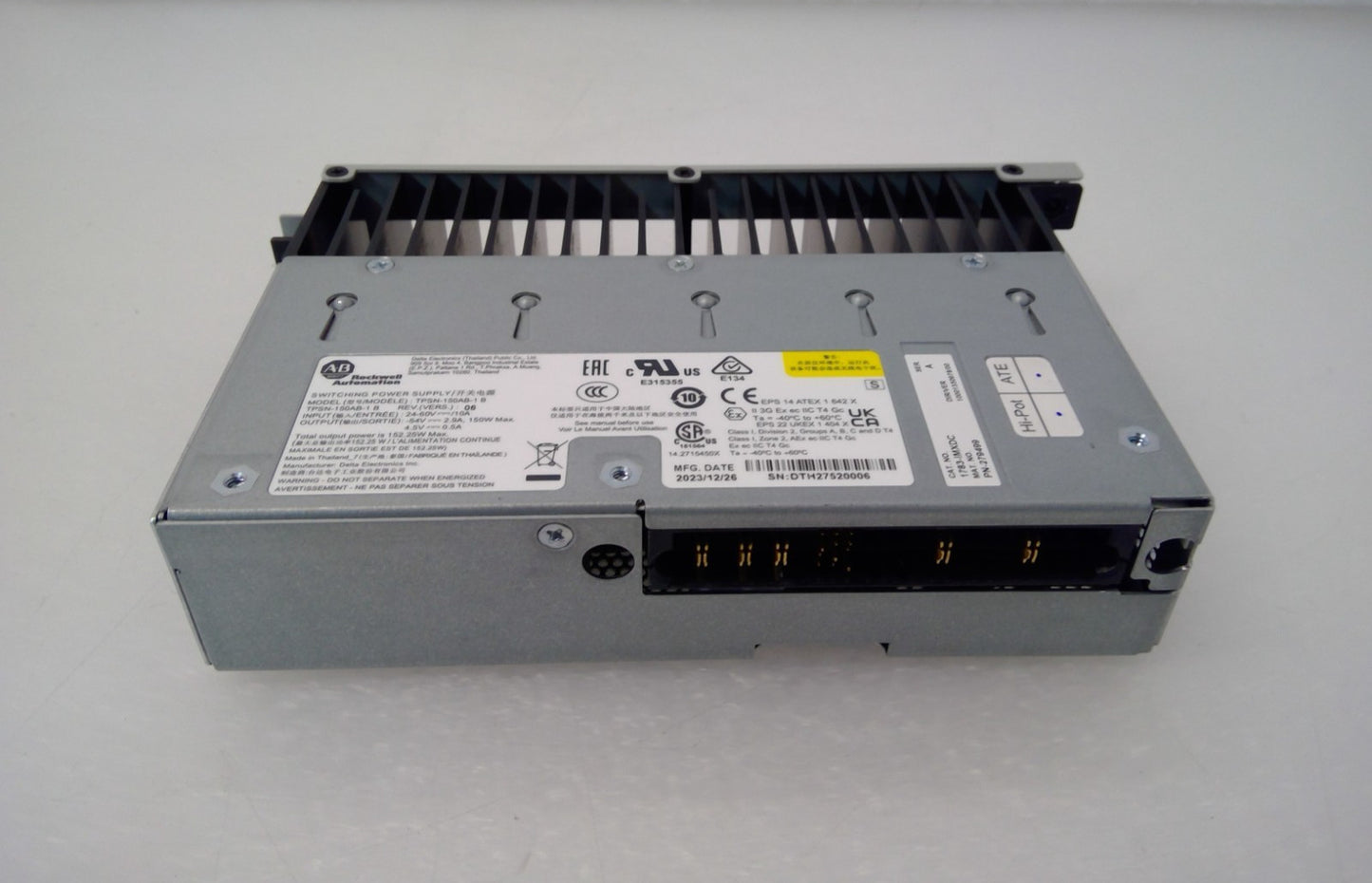 Rockwell Automation TPSN-150AB-1 Low-voltage DC Power Supply Module For IE 4010