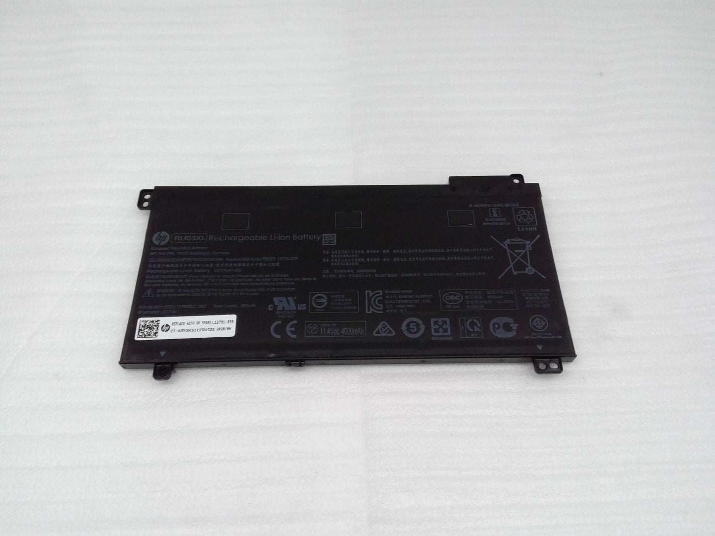 Genuine RU03XL  Battery for HP ProBook x360 440 G1 ProBook x360 11 G3 Series