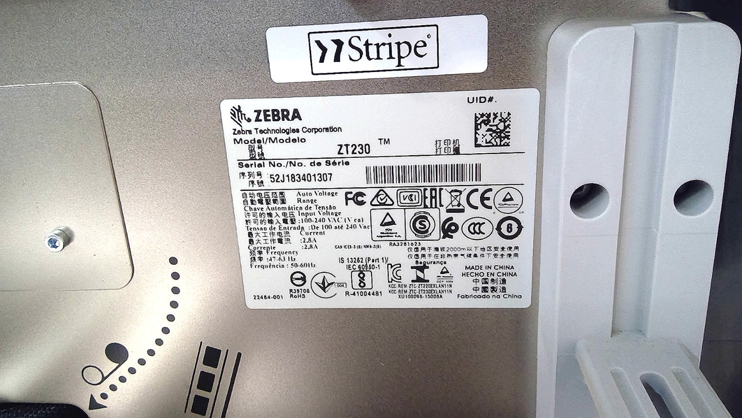 Zebra ZT230 Label Printer ZT23042-D31000FZ 203 DPI USB Serial Ethernet LCD
