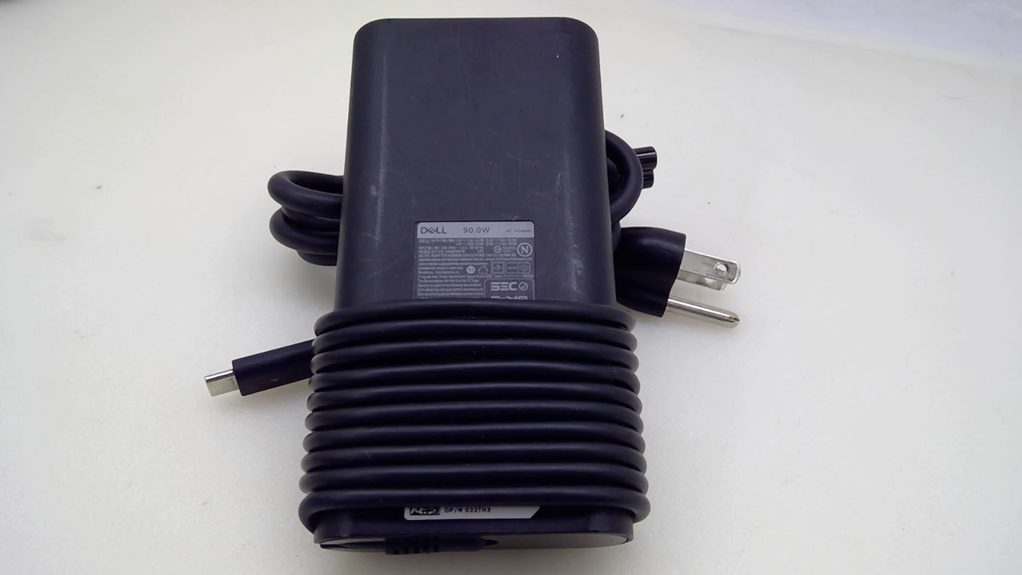 Genuine Dell 90W USB-C AC Adapter Laptop Charger w/ Power Cord OEM