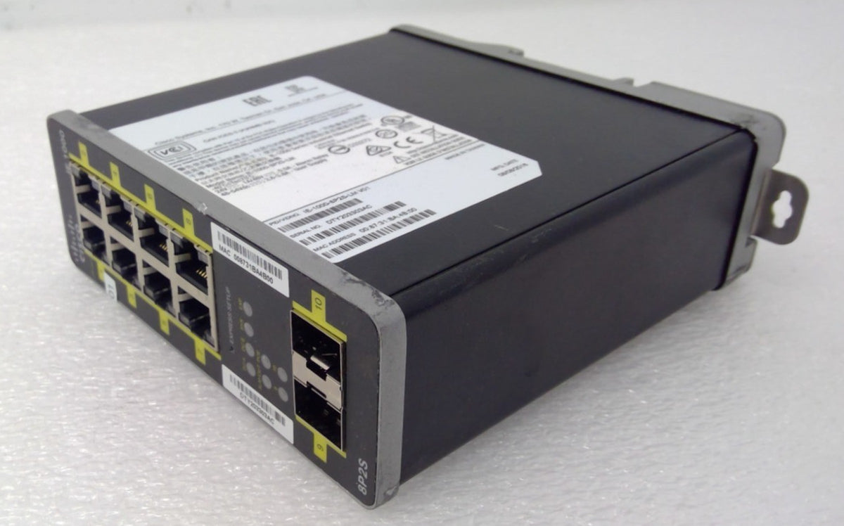 Cisco IE 1000 Series IE-1000-8P2S-LM Industrial Ethernet Managed Switch