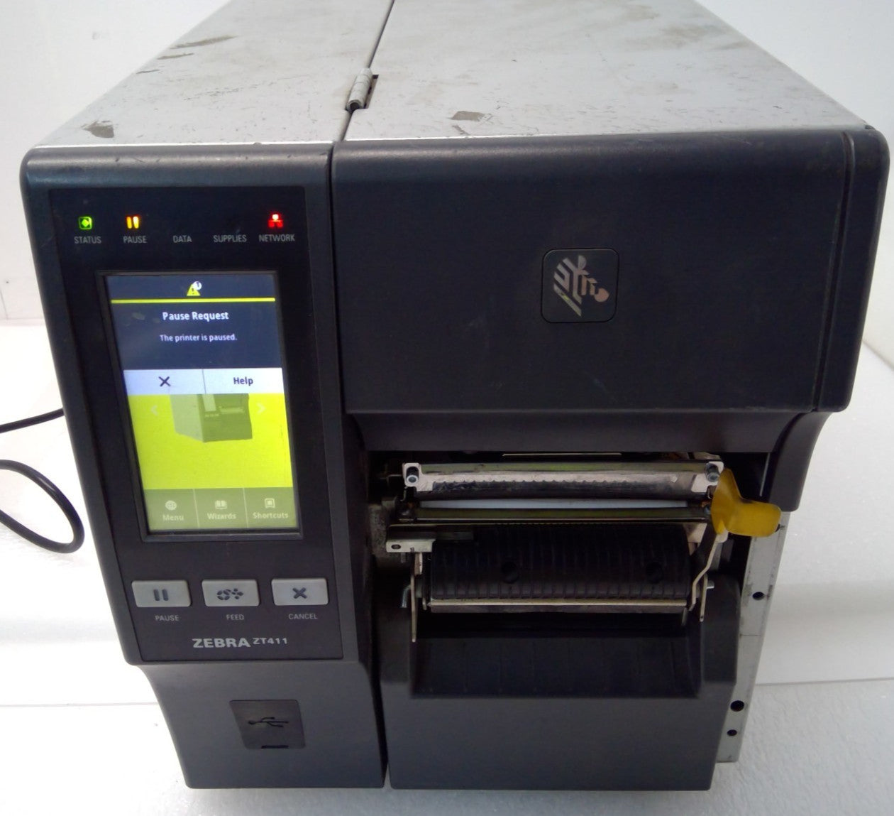 Zebra ZT411 Thermal Transfer & Direct Label Printer W/ Peeler *Read details*