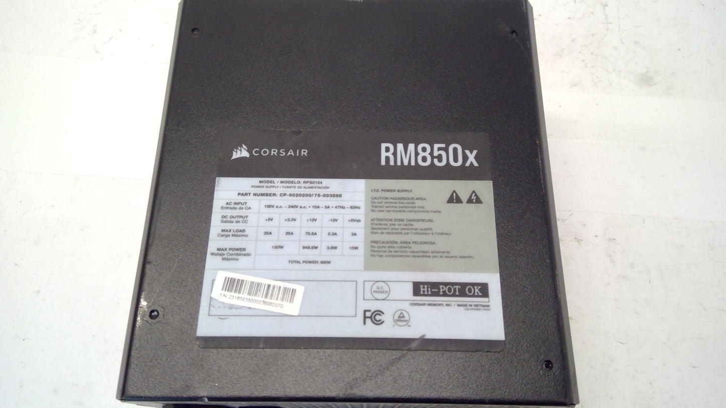 Corsair RM850x 850W 80 Plus Gold Fully Modular ATX 3.0 Power Supply PSU *READ*