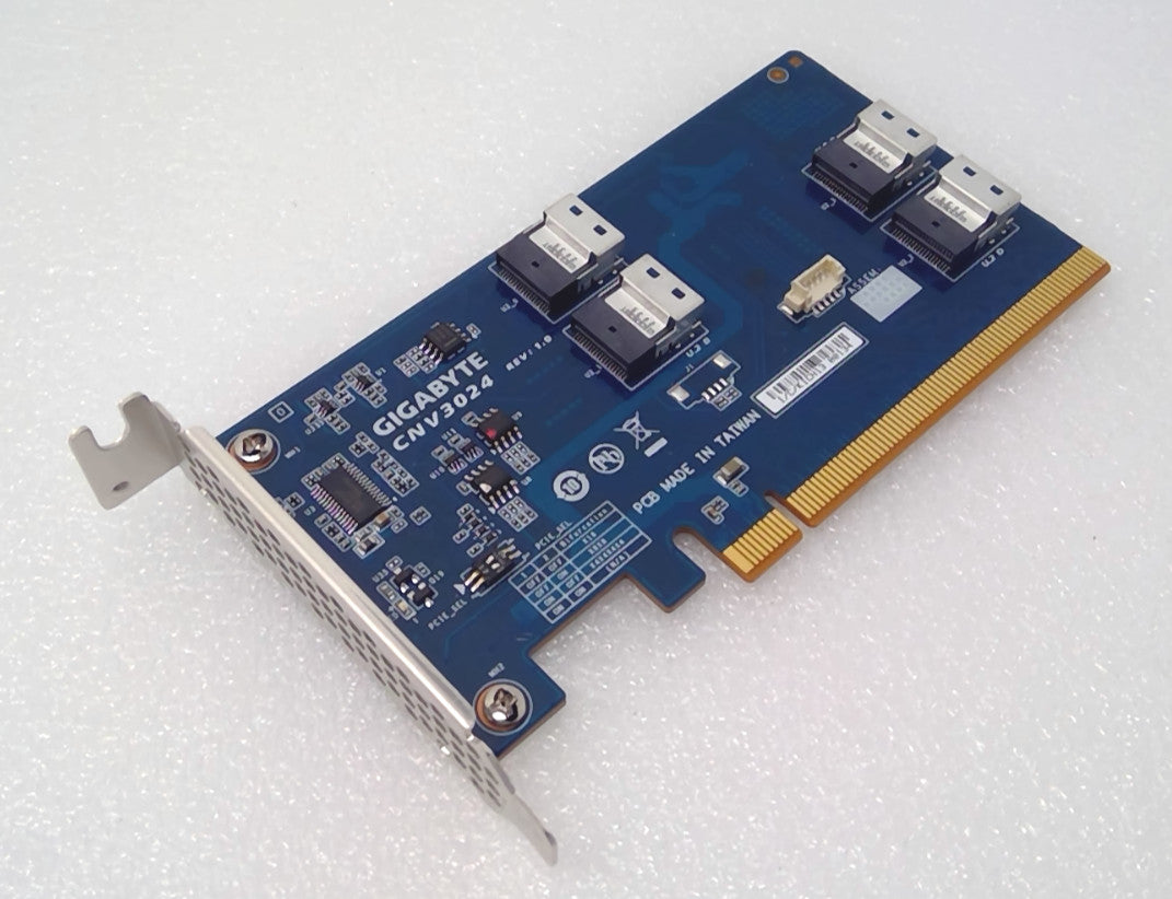 Gigabyte CNV3024 4-Port NVMe HBA Riser Adapter Card Low Profile R272-Z32