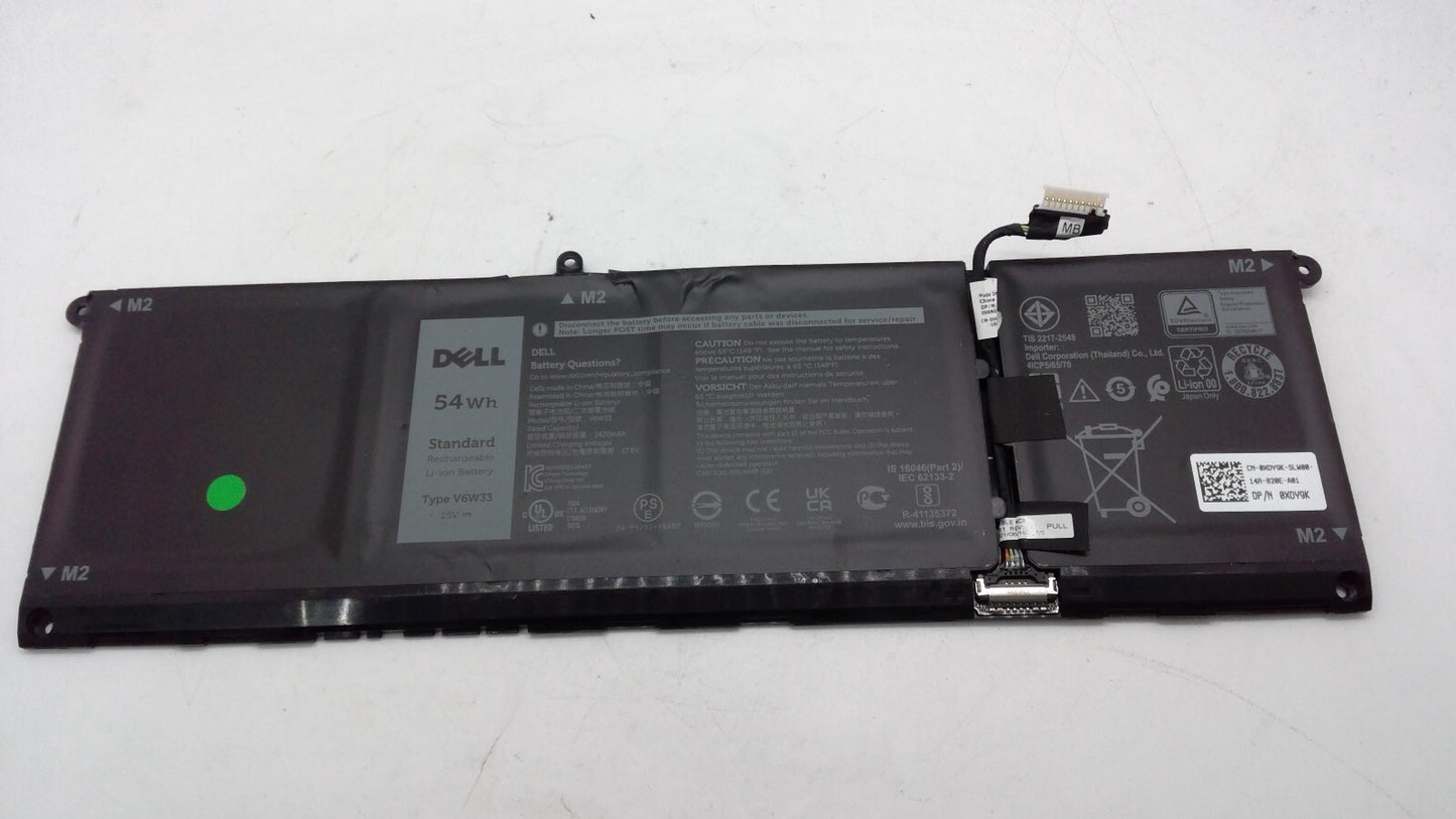 Dell Inspiron 7415 2-In-1 15V 3420MAH 54WH 4-Cell Battery XDY9K VKYJX V6W33