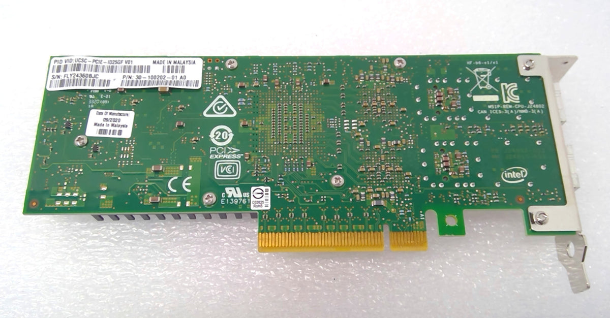 Cisco UCSC-PCIE-ID25GF Intel XXV710-DA2 Dual Port 25GbE SFP28 PCIe NIC L Bracket