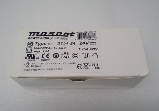 NEW Mascot 24V DC 1.75A Power Supply AC Adapter 100-240VAC 3721-24 5.5mm