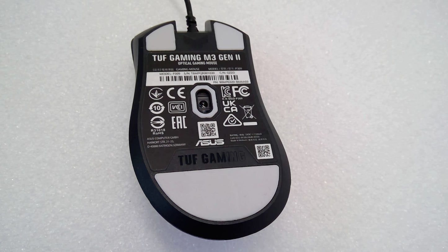 ASUS TUF Gaming M3 Gen II USB wired RGB Gaming mouse IP56 dust and water P309