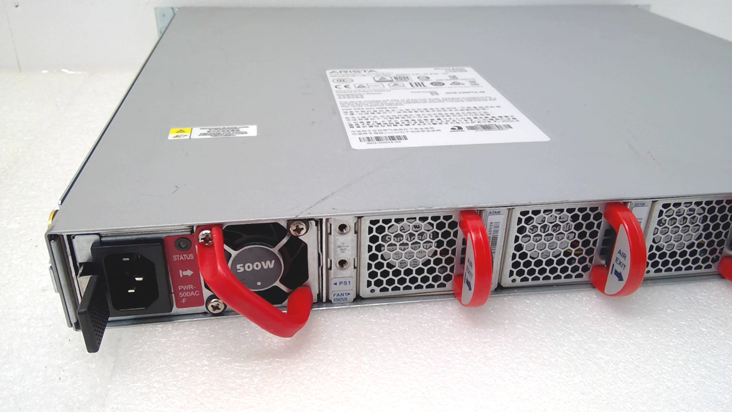 Arista DCS-7050TX-48-F 48-Port 10GbE RJ45 4x 40G QSFP+ Airflow Switch