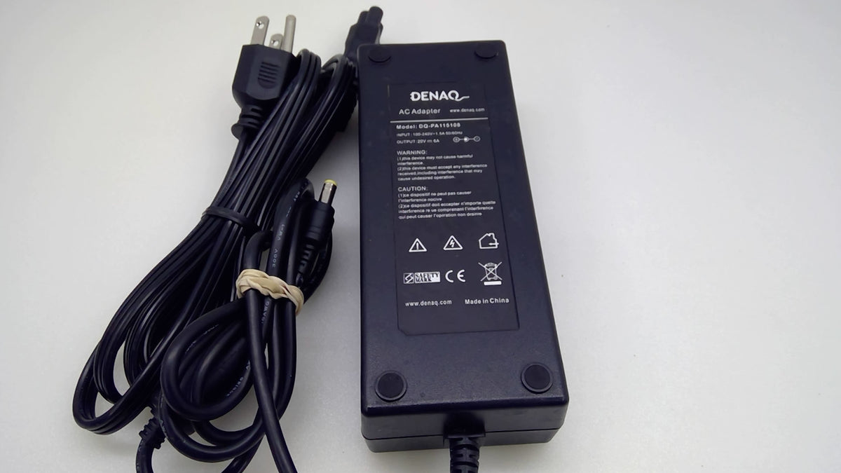 DENAQ 120W 20V 6A Laptop Charger DQ-PA115108 5.5x2.5mm HP Toshiba