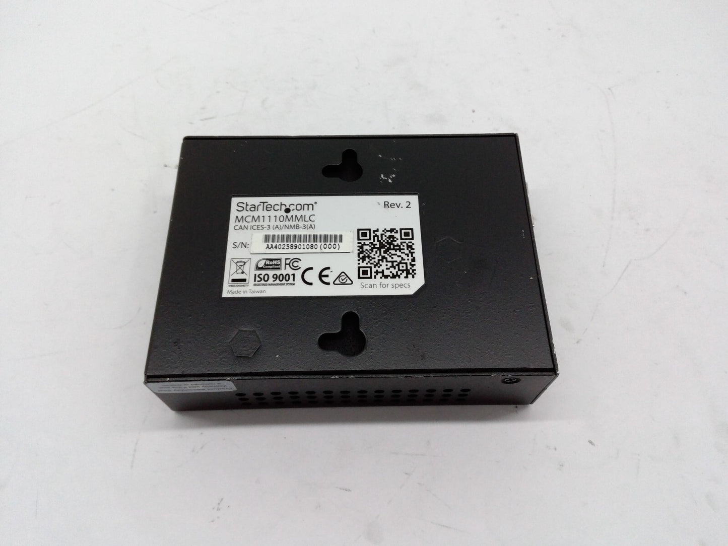 Startech.com Gigabit Ethernet Fiber Media Converter MCM1110MMLC
