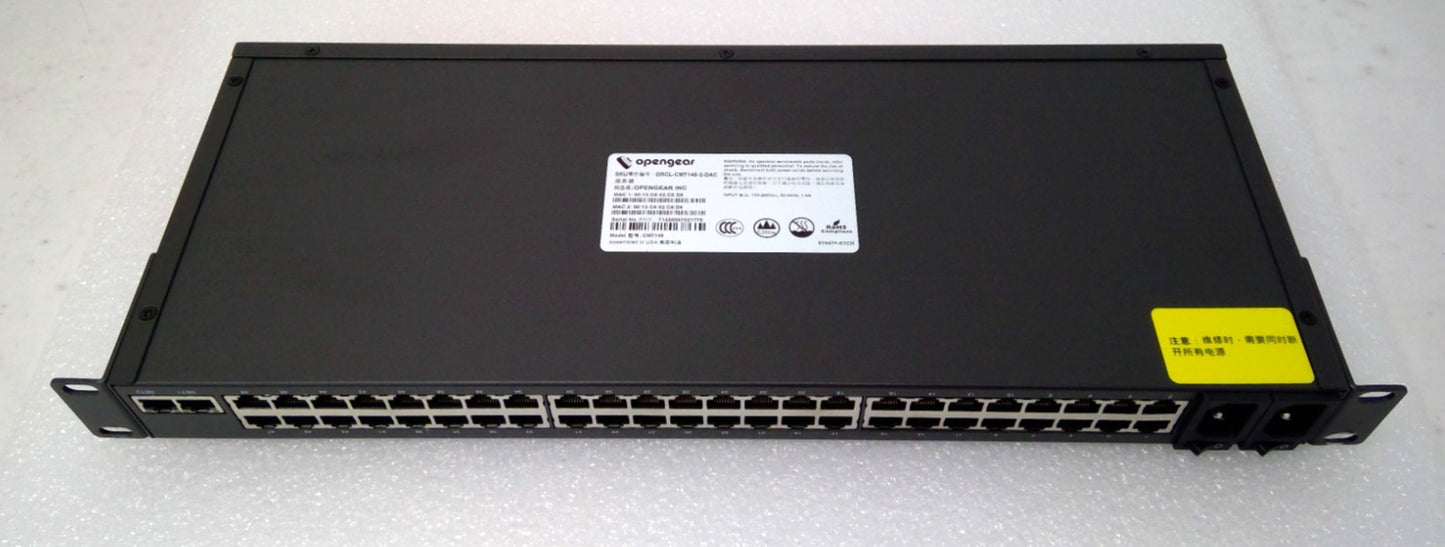 Opengear CM7100 series Console Server ORCL-CM7148-2-DAC 48xRJ-45 ,2xGbE ports