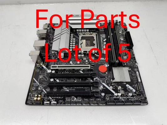 Lot of 5 *For Parts* ASUS B860M MAX GAMING AX Motherboard DDR5 Intel Socket 1851