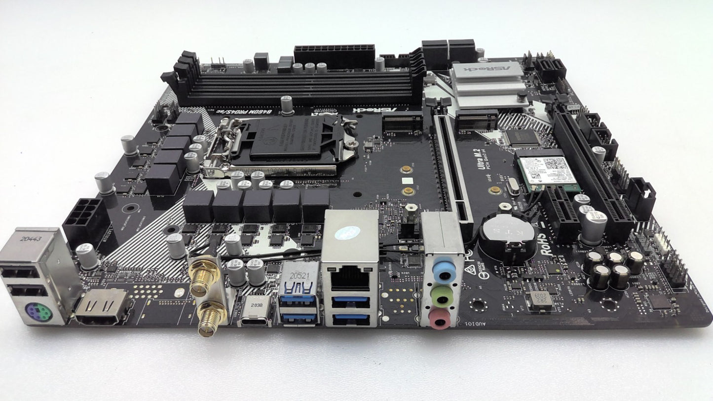 ASRock B460M PRO4S/ac Motherboard LGA1200 DDR4 Micro ATX