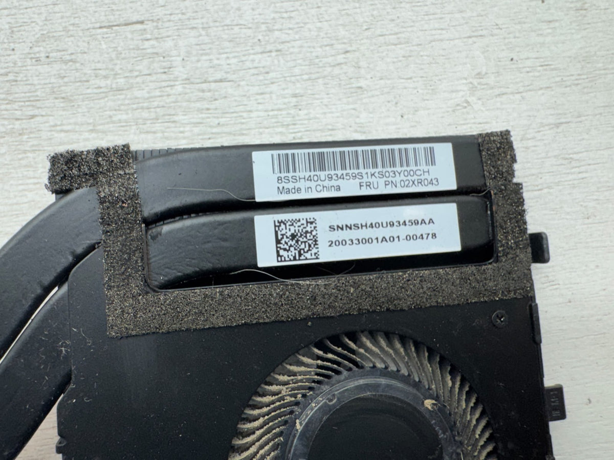 Lenovo ThinkPad P1 Gen 2 Cooling Fan w/ Heatsink 02XR043