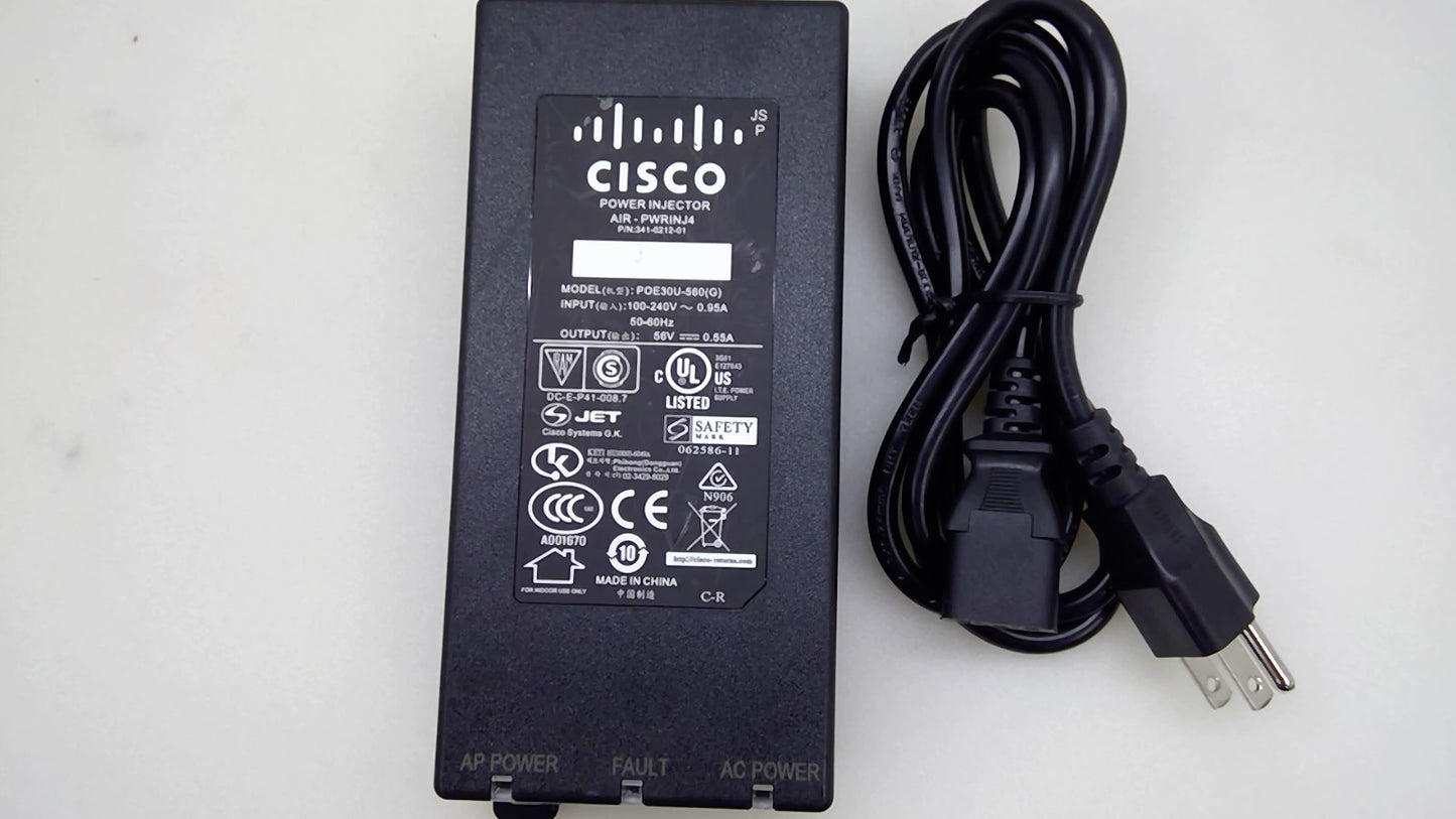 Cisco POE30U-560 (G) Netzteil 56V 0.55A Power Injektor Power-Over-Ethernet *Read