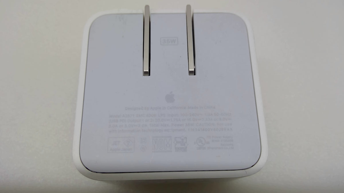 Genuine Apple 35W Dual USB-C Power Adapter A2571 Charger Tested