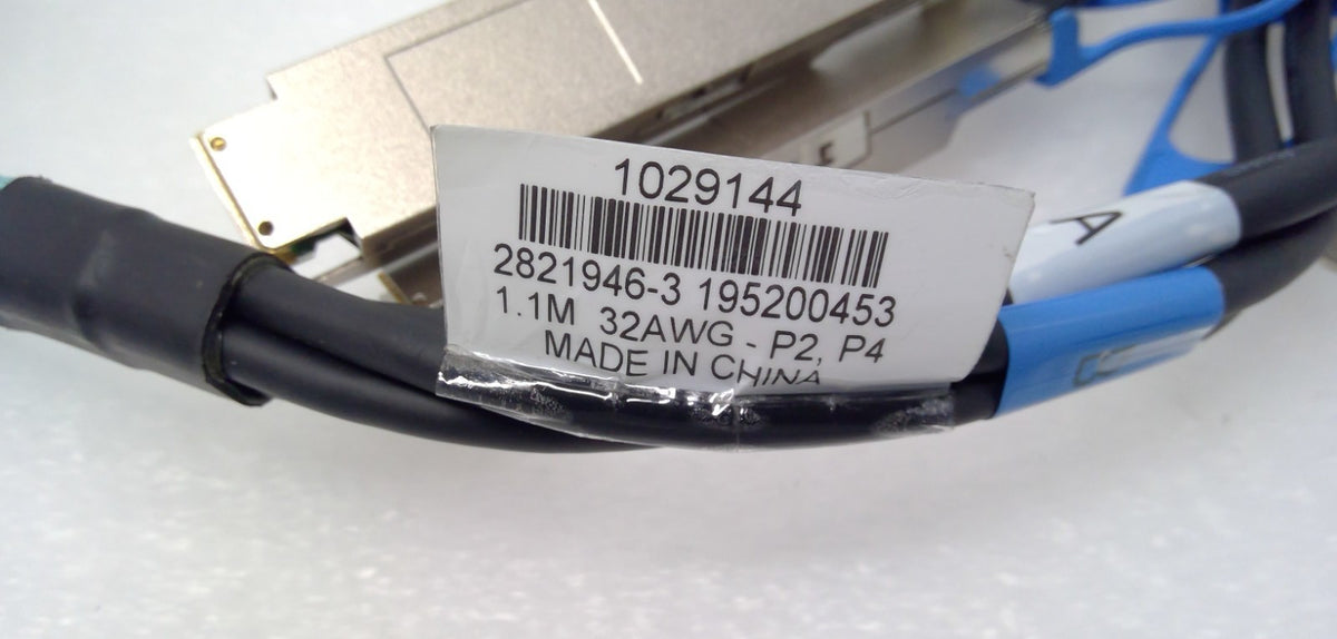 TE Connectivity 2821946-3 2X800G 2OSFP to 2x800G 2OSFP DAC Cable 1.1m 32AWG READ