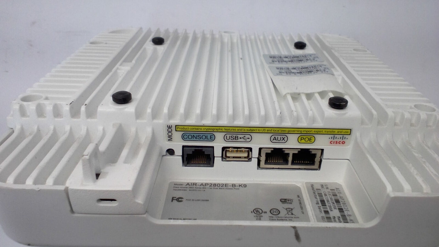 CISCO AIR-AP2802E-B-K9 Aironet Access Point Dual-band 802.11ac w/Wifi Antenna